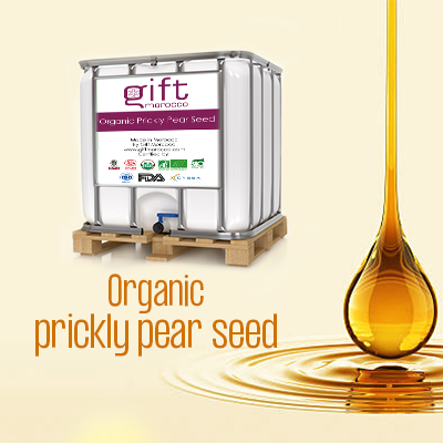 Best Organic Prickly Pear Seed Oil (Cactus Oil) in Bulk - Gift Morocco - ECOCERT, USDA, ISO, FDA